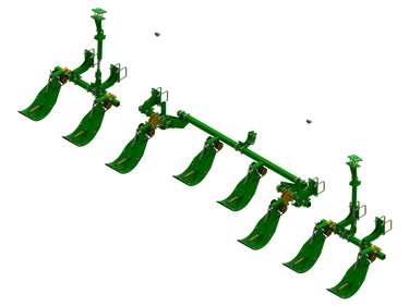 LANSS608R8FH -- Lankota Stalk Stomper® mounting kit for John Deere® 608FC/708FC Series folding corn head (8 row coverage)